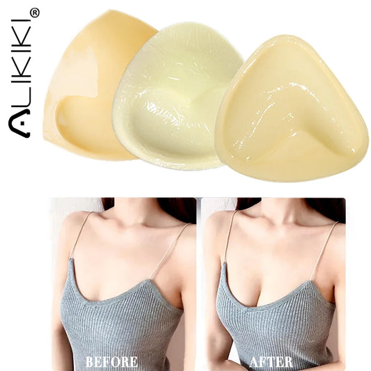 Doppelseitig Klebende Sticky Bra-Einsätze Push Up Dicker Schwamm Brustlift-Pads Schwimmanzug Bikini Cup Enhancer