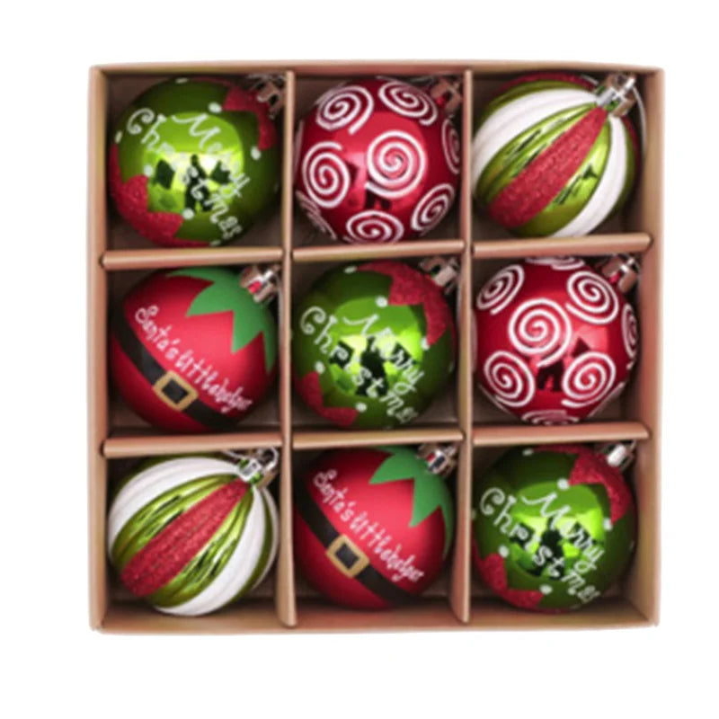 Choice Weihnachtskugeln 9er Set - Größe ca. 6 cm, Glas