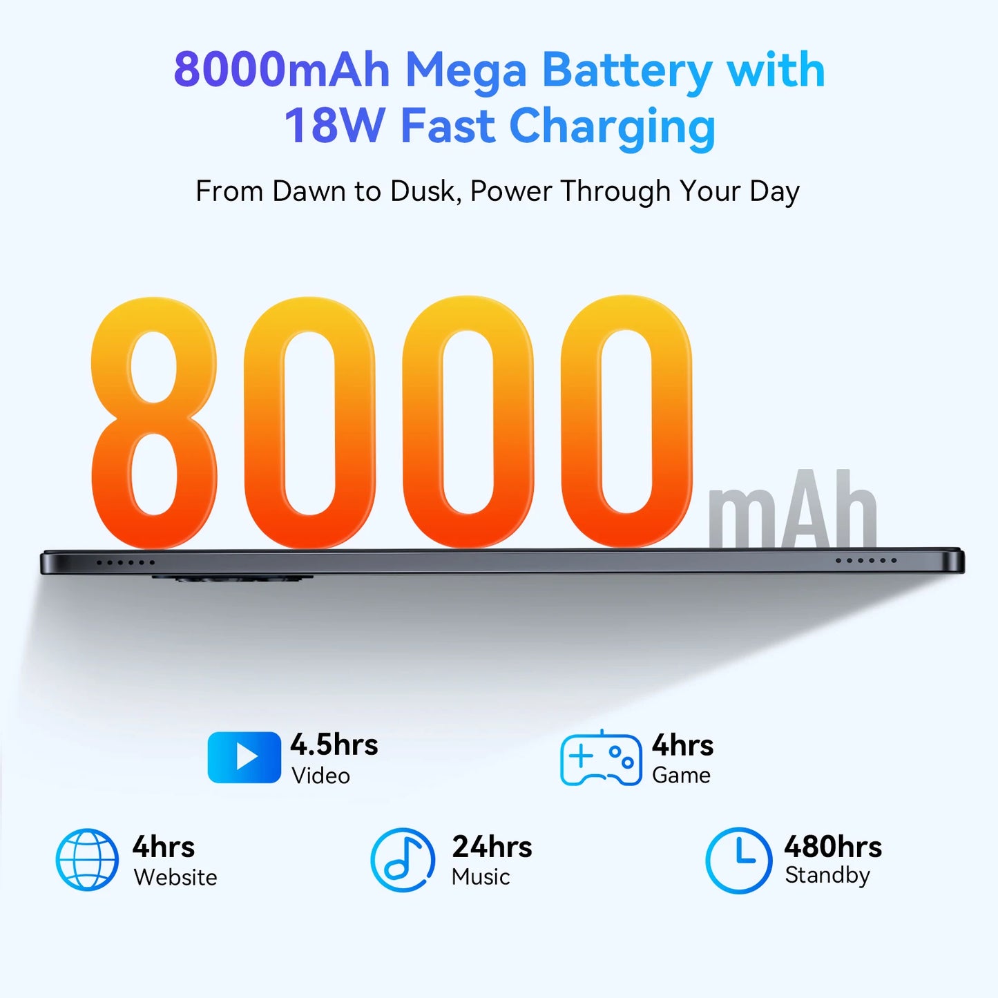 TABWEE W90 Android 15 Tablet - Octa Core 24 GB RAM 11 Zoll