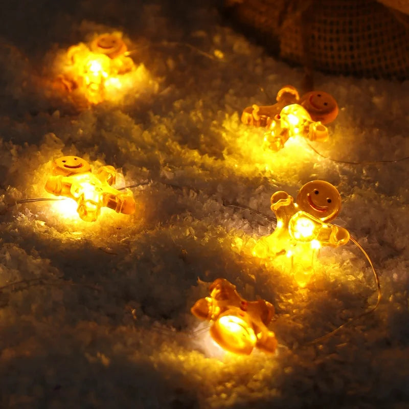 Wayfun Santa Claus LED Lichterkette - Länge 3 m, 20 LEDs, Batteriesbetrieb