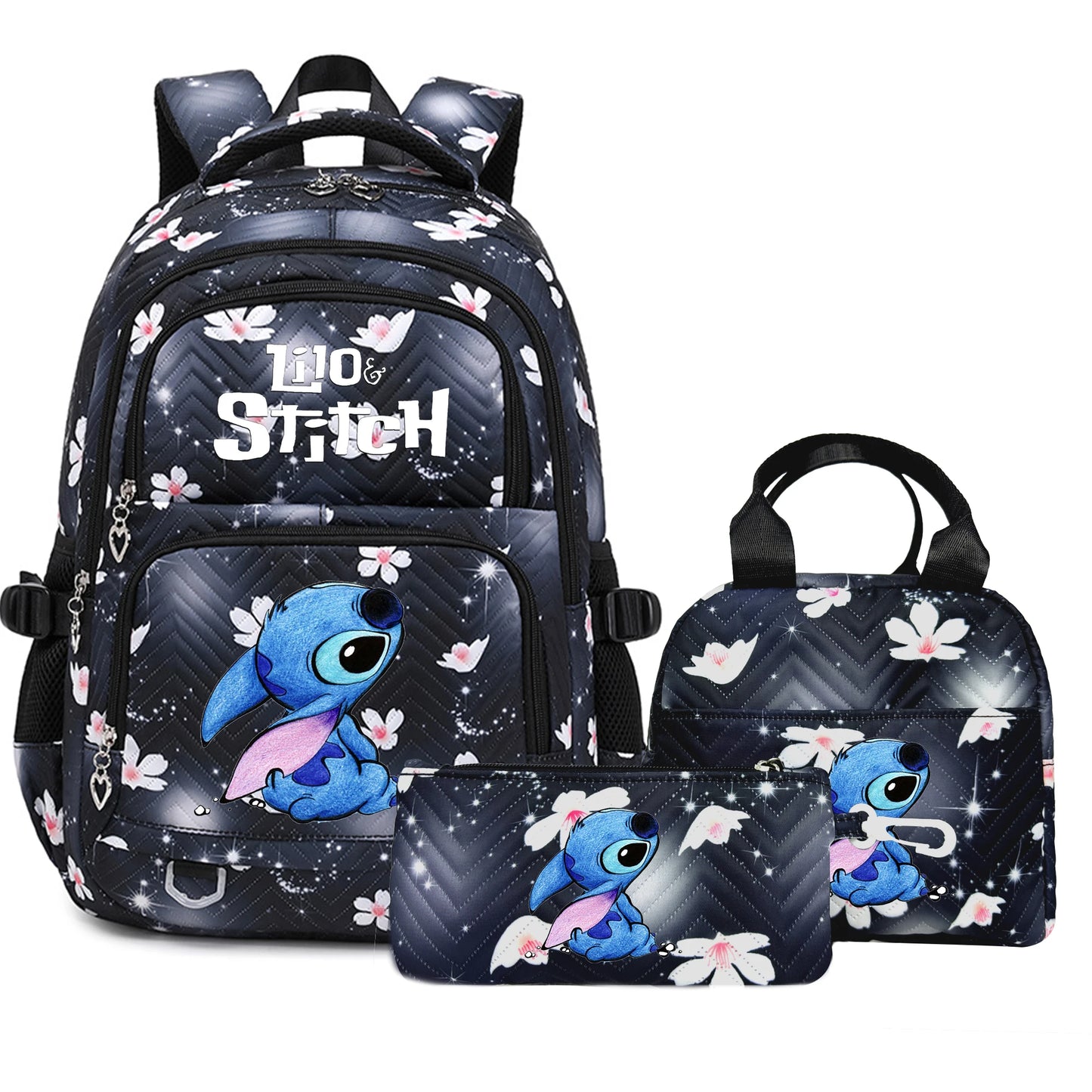 Lilo Stitch Schulrucksack 2025 - Große Kapazität Daypack für Mädchen Schultasche