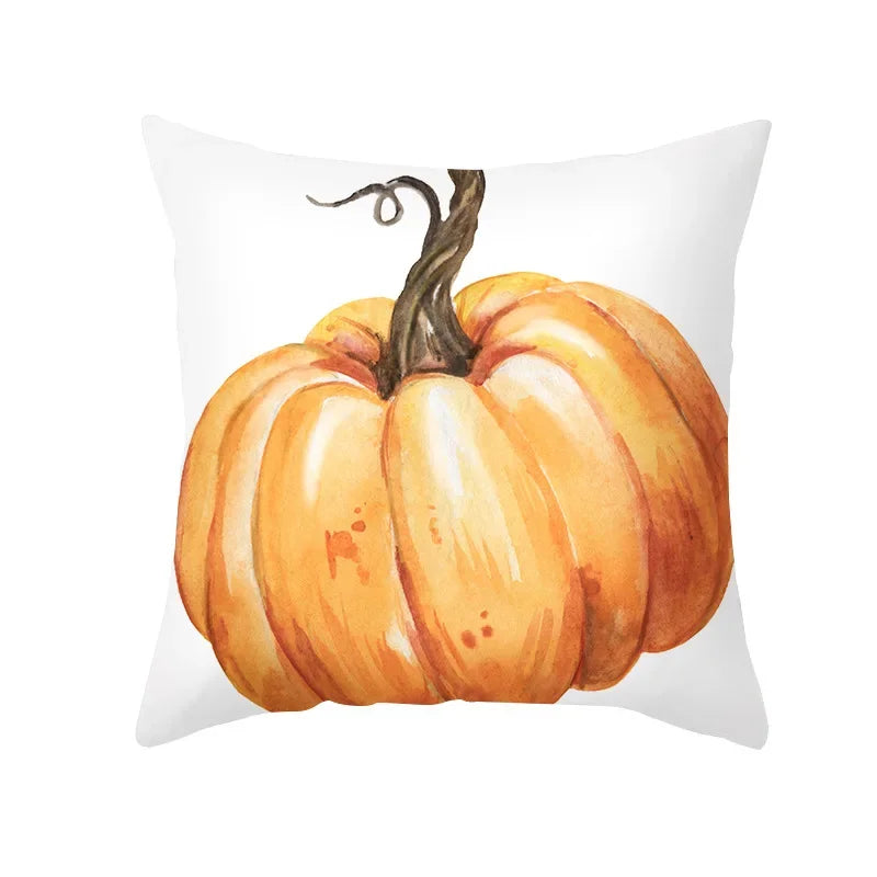 ZhejiangHign Herbst Kürbis Kissenbezug - 45x45 cm Polyester