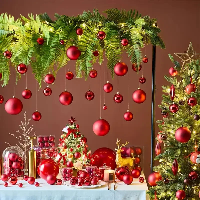 Choice Weihnachtskugeln Shatterproof - Kapazität 24 Stk, Ø4 cm