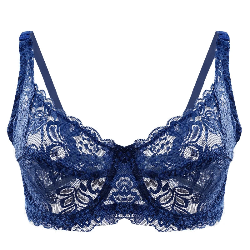ZENGTOU Damen BH 2025 - Spitzen Push-Up BH Plus Size mit Stickerei & Bügel
