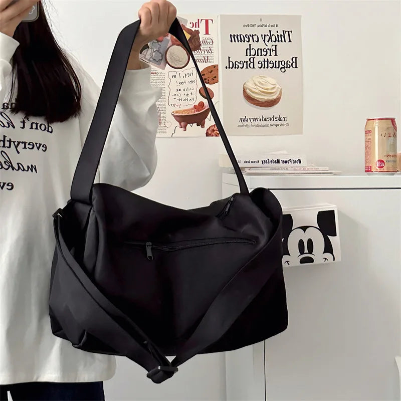 Large Crossbody Travel Tote Bags for Women 2024 Canvas Shoulder Messenger Bag Sports Yoga Satchels Fashion Woman Handbag