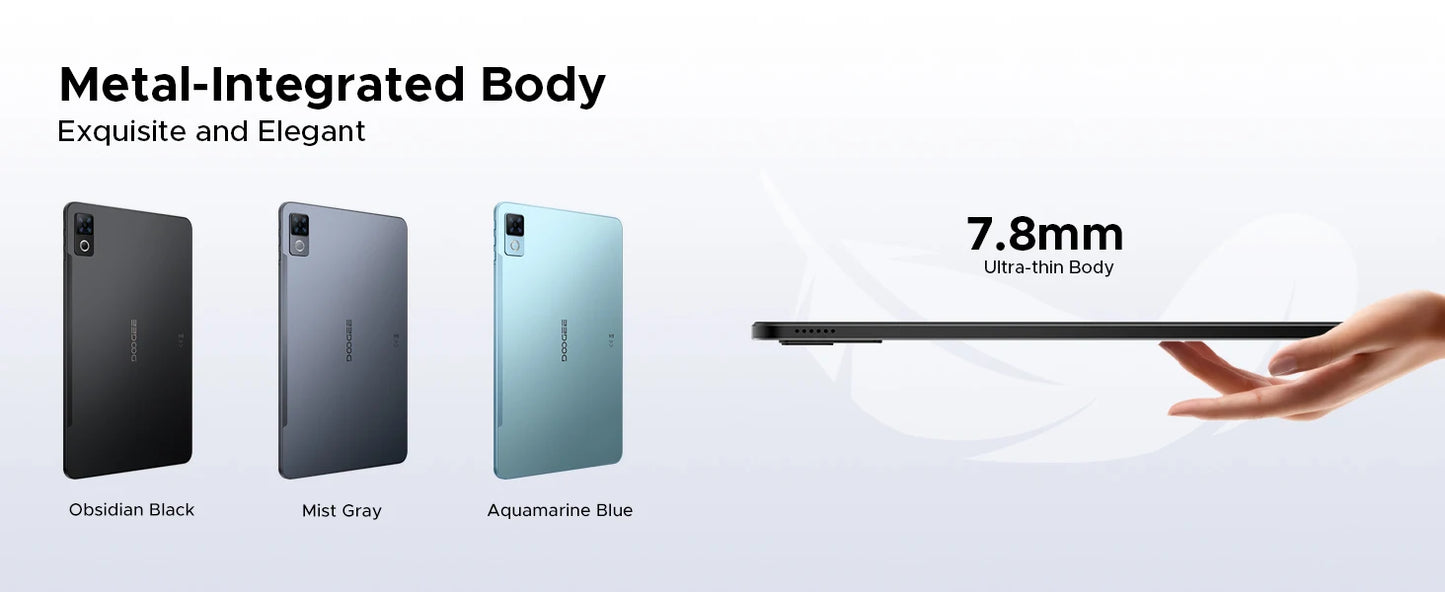 DOOGEE U12 Ultra Dünn - Speicher 128GB Akku 9000mAh Display 12 Zoll