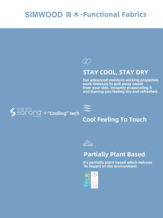 SIMWOOD 2024 Summer New 240gsm Lightweight Cool Feeling Sorona Fabric Jogger Pants Men Oversize Sweatpants Breathable Trousers