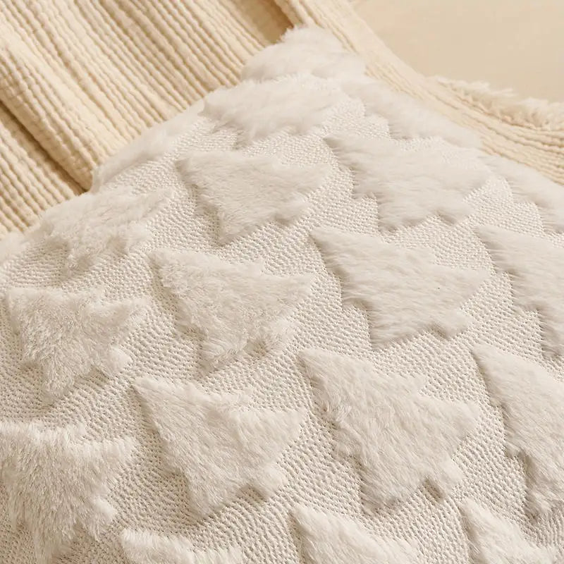 Christmas Romantic Throw Pillow Cover Plushh Stamping Waist Cushion Cover Decor Home Decorative Pillowcas