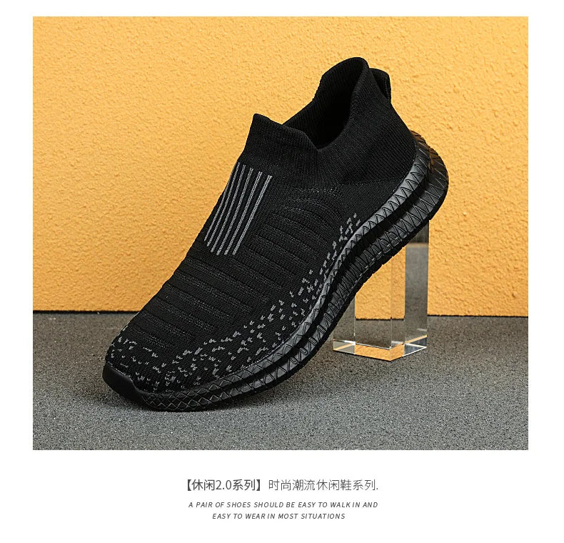 Men Shoes Lightweight Sneakers Men Fashion Casual Walking Shoes Breathable Slip on wear-resistant Mens Loafers Zapatillas Hombre