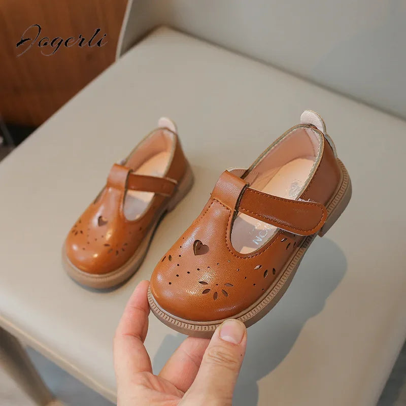 Mädchen Kleine PU Leder Schuhe 2025 - Frühling Sommer Baby Weiche Sohle - Prinzessin Einfarbig Casual Schul Loafer