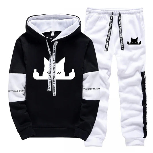 Fujian Choice Hoodie Sportlich Gemustert - Polyester S-XXL