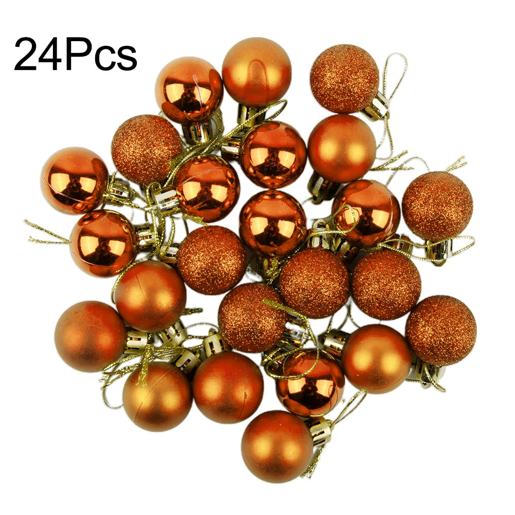 Choice Christbaumkugeln Kunststoff - 24 Stück, Ø3 cm