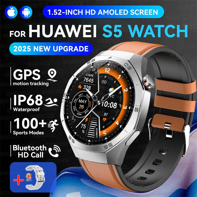 Huawei GT5 Pro AMOLED Display - 1.52 Zoll GPS IP68 Puls