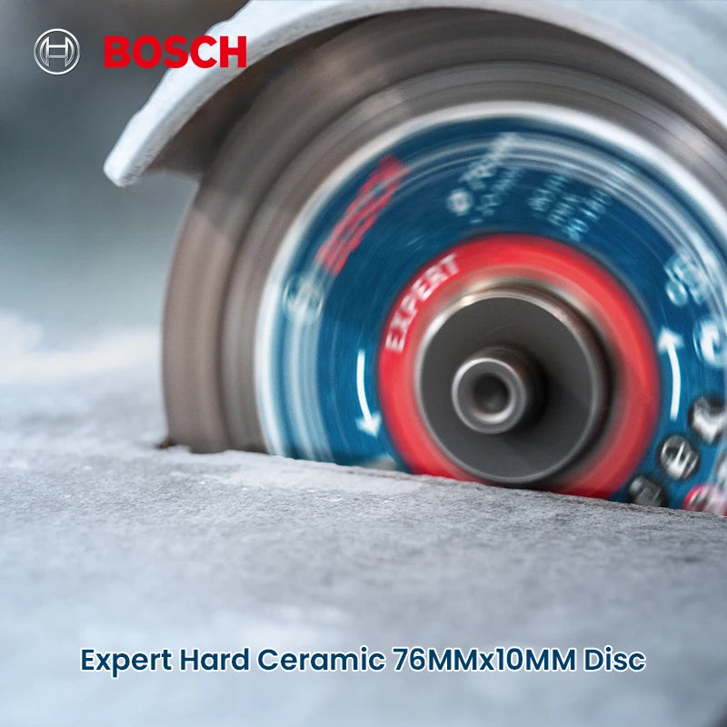 Bosch Expert Hard Ceramic Cutting Disc 76mm Angle Grinder Saw Blade for Hard Tiles Stone Diamond Cutting Disc Accessories 80M/s