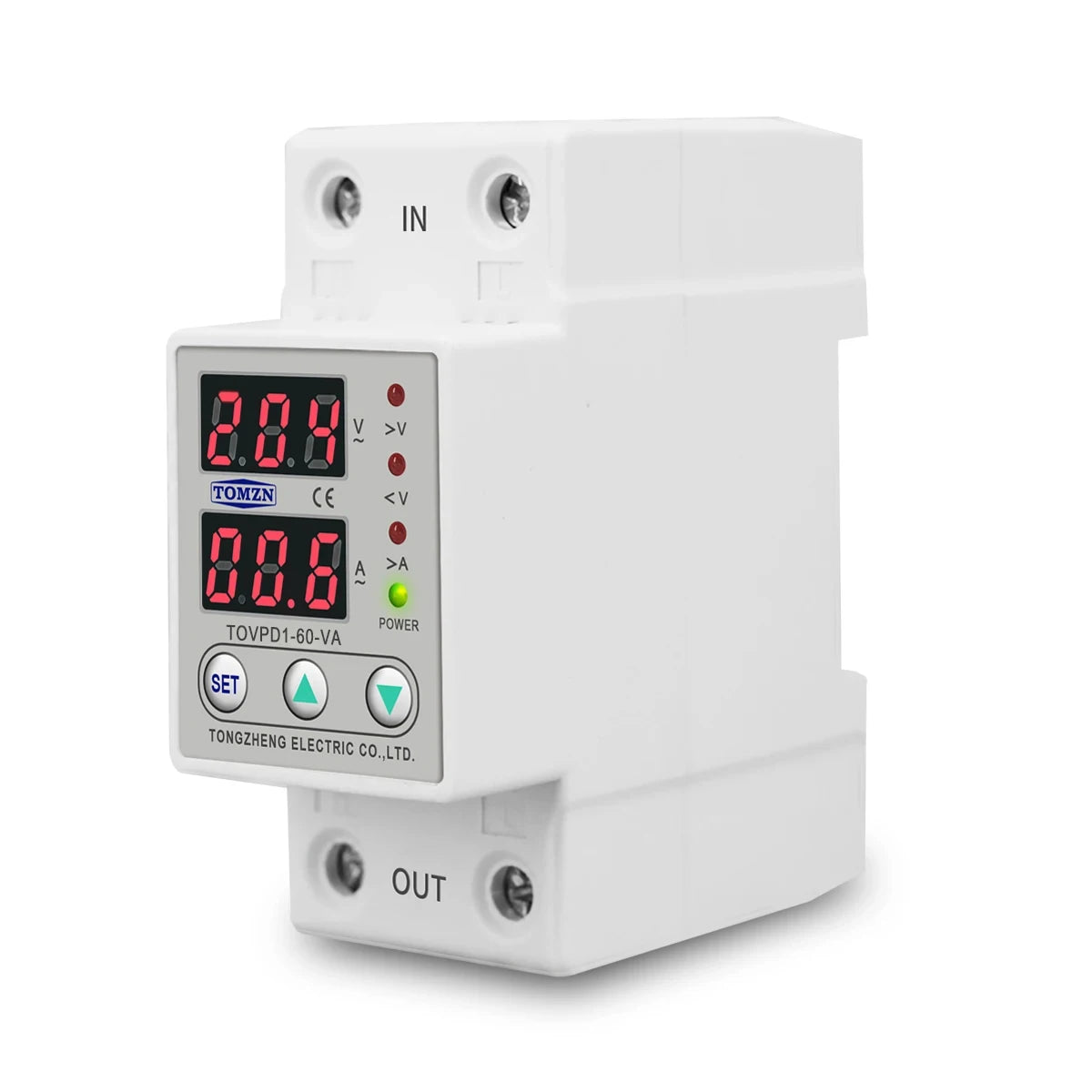 TOMZN TOVPD1-63 Einstellbarer Spannungsschutz - 60A 230V DIN