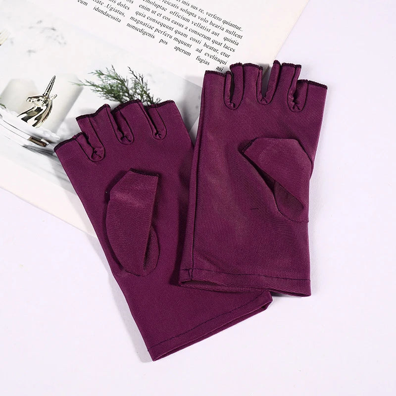 KuZHEN Anti UV Handschuh Fingerlos - Einheitsgröße, Leicht