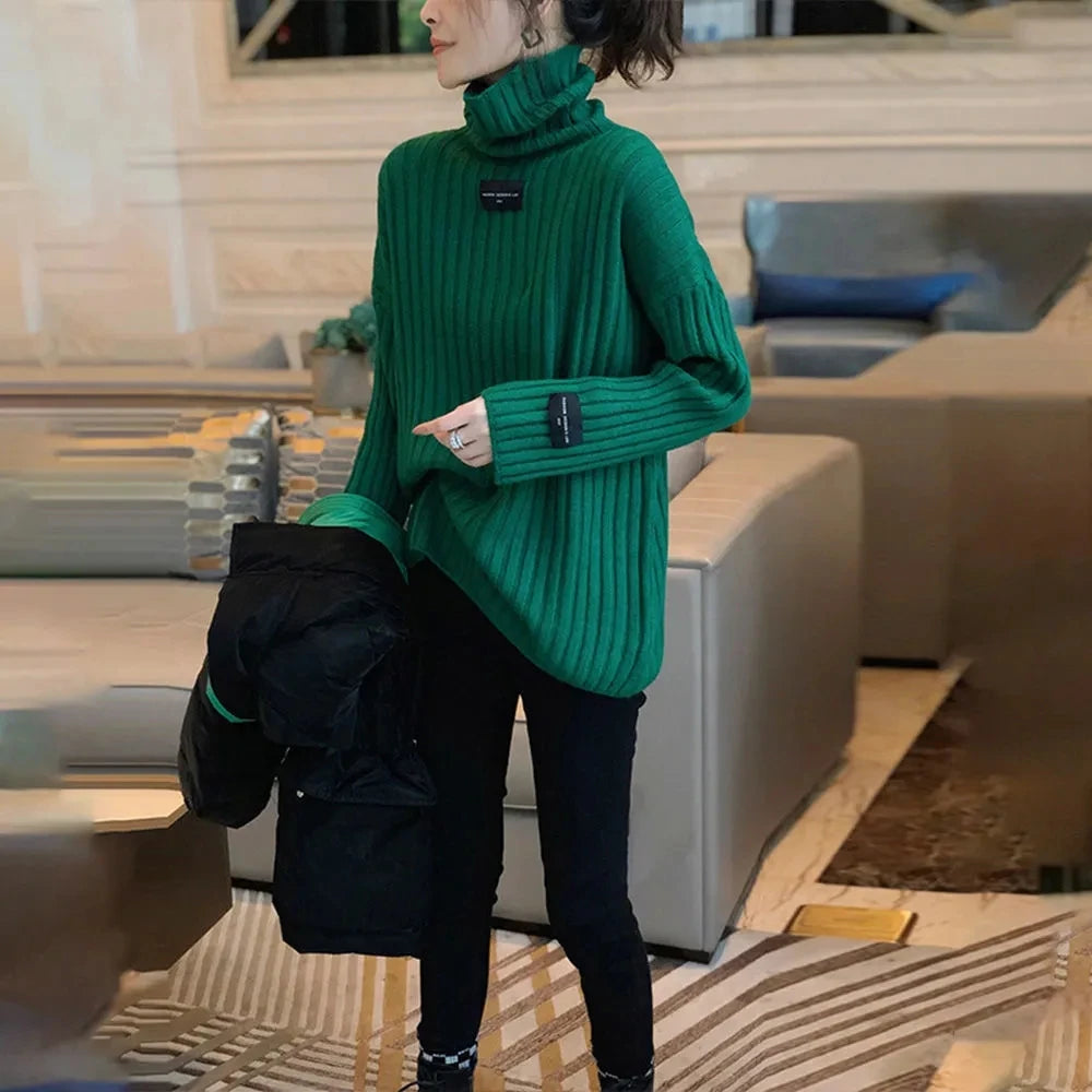 Yipn.igacoyou Cardigan Strickjacke Locker - Länge 66 cm Größe S-XL