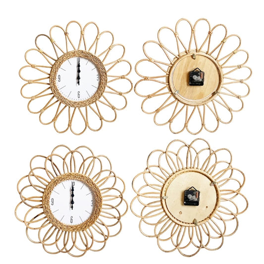 Rattan-Wanduhr 2025: Handwoven DIY-Design - Natural Home Collection