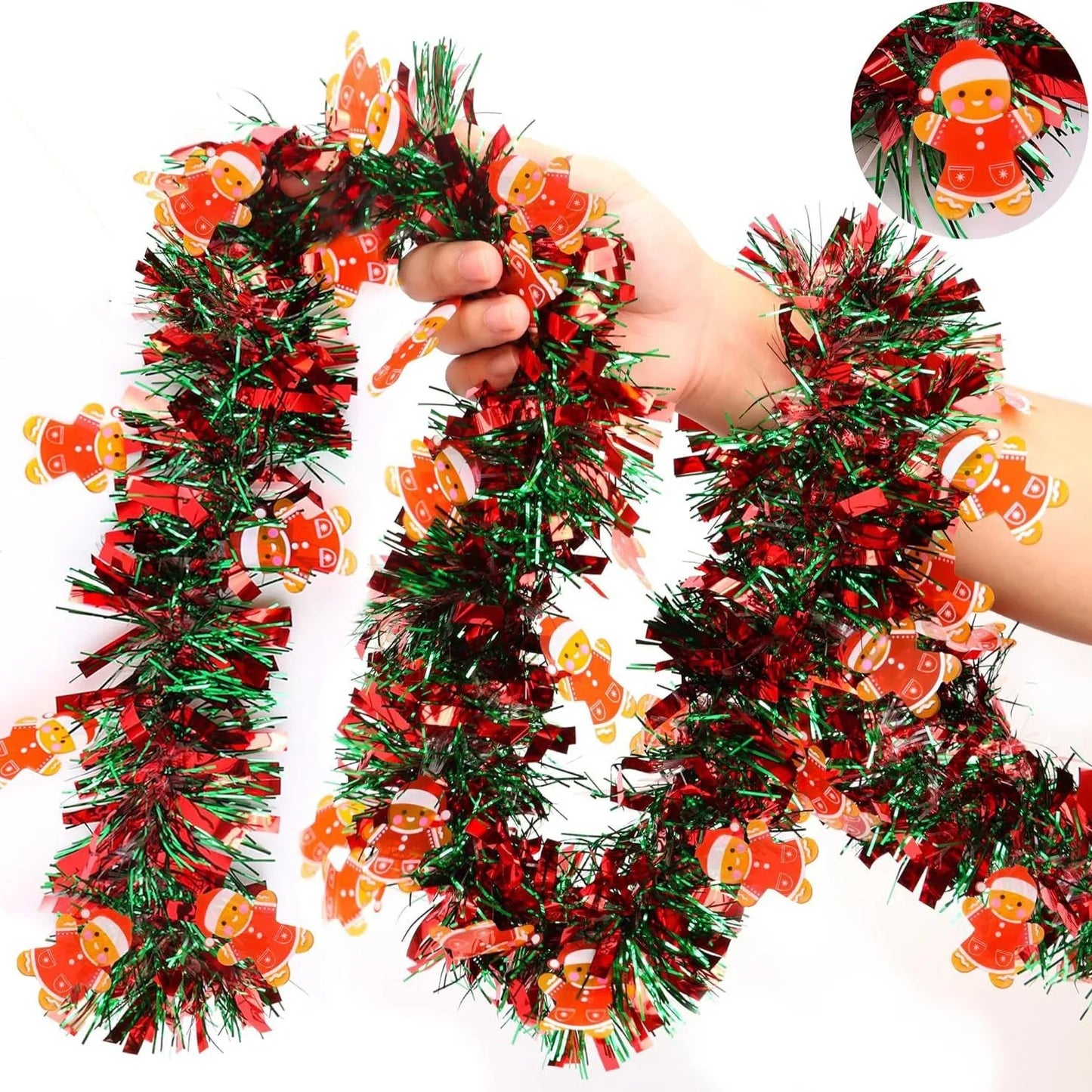 2M Weihnachten Girlande Party Decor DIY Weihnachtsbaum Santa Claus Bänder Kranz Hängen Pendent Weihnachten Party Supplies