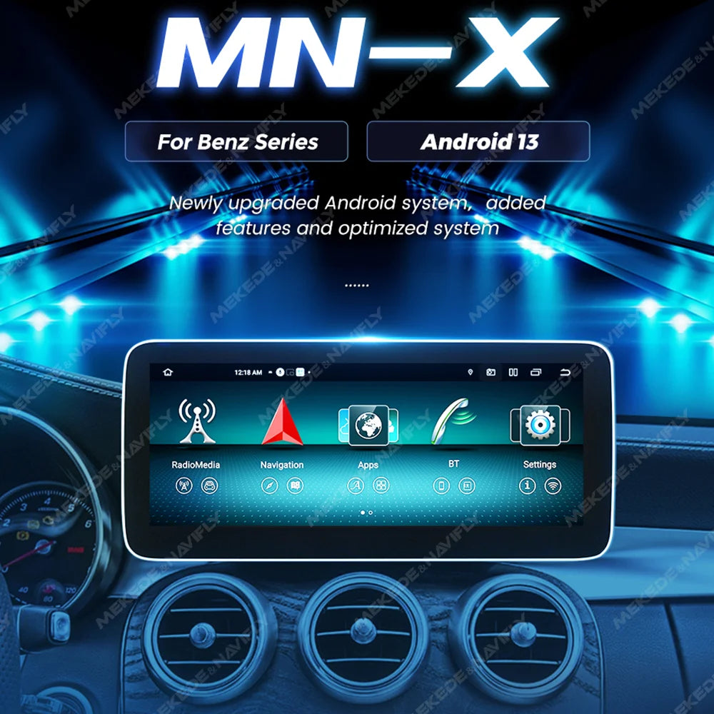 Mercedes Autoradio 2025: Android Screen Media Host - A-Klasse W176/GLA X156/CLA C117 DSP Wireless CarPlay Collection