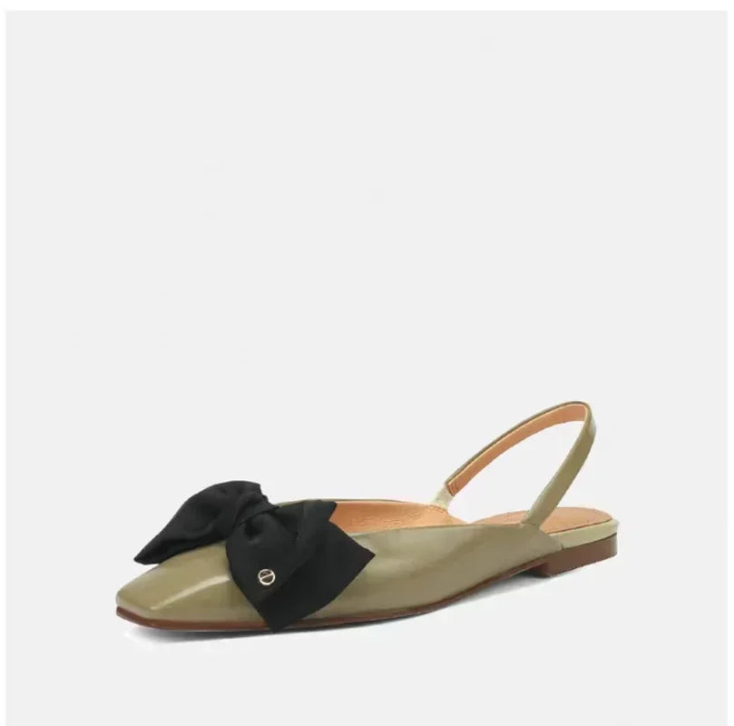 Choice Slip On Sandale Schleife - Geschlossen Flach 1cm