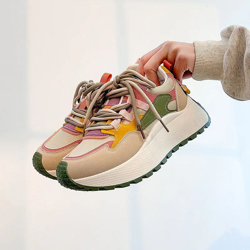 Women Sneakers Luxury Fashion High Top Women Boots Platform Casual Shoes Outdoor Running Shoes for Women Female Ladies Trainers