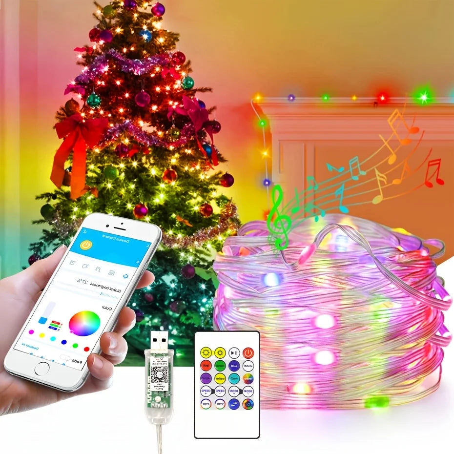 Lampki choinkowe LED RONXIS USB – 50/100 diod LED, 5 V DC, 6–10 m