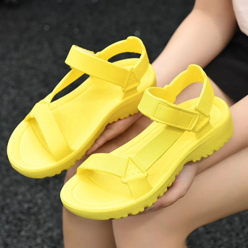Sommer-Sandalen 2025: Womens Sandals Summer Trend Anti-slip Wear-resistant - Lightweight EVA Flat Sandals Women Outdoor Beach Shoes Collection