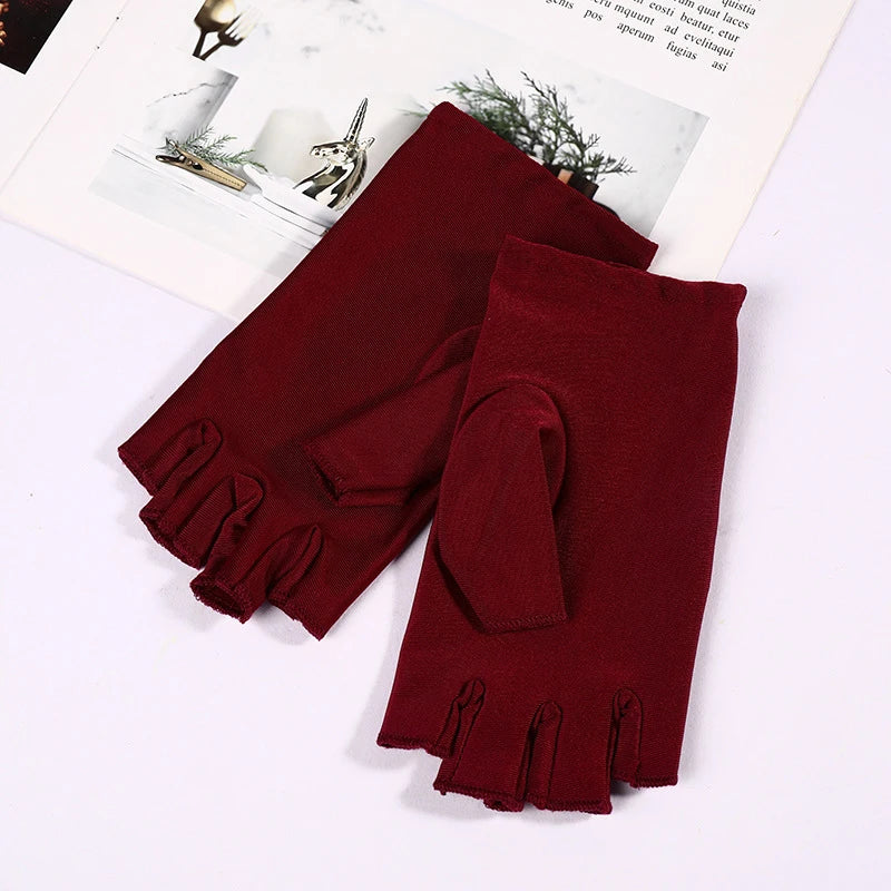 KuZHEN Anti UV Handschuh Fingerlos - Einheitsgröße, Leicht