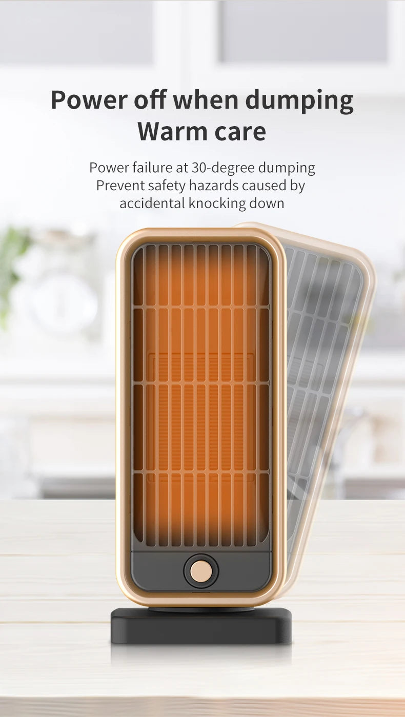 ATWFS 500W/220V Elektrischer Heizer für Räume PTC Keramik Elektrische Heizer Blatt Portable Hausheizung Fuß Handwärmer