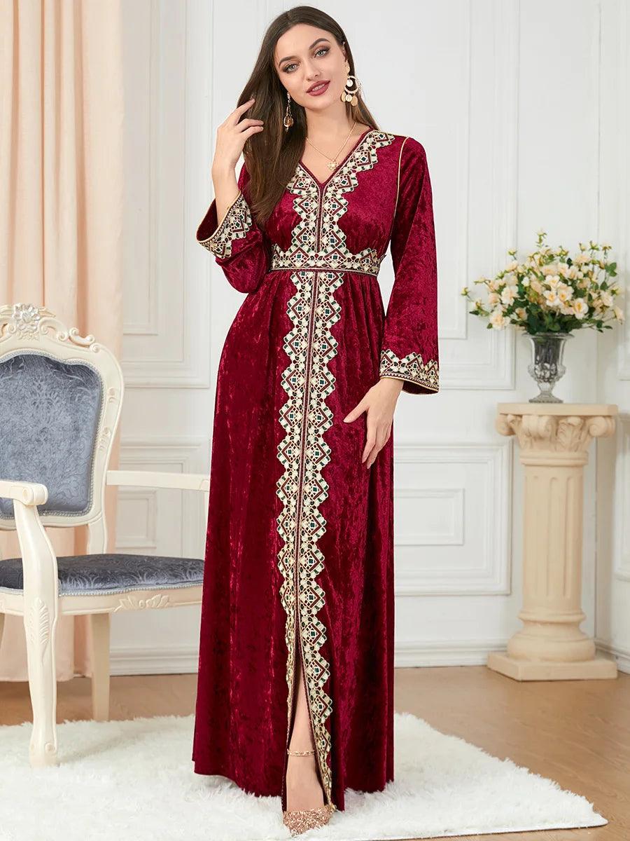 Elegant Dubai inspired dress for muslim women,Modest & stylish fashion
