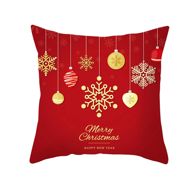 Christmas Pillow Case Christmas Santa Claus Elk Pillow Case Cover Merry Christmas Decorative Pillowcases Party Pillow Case