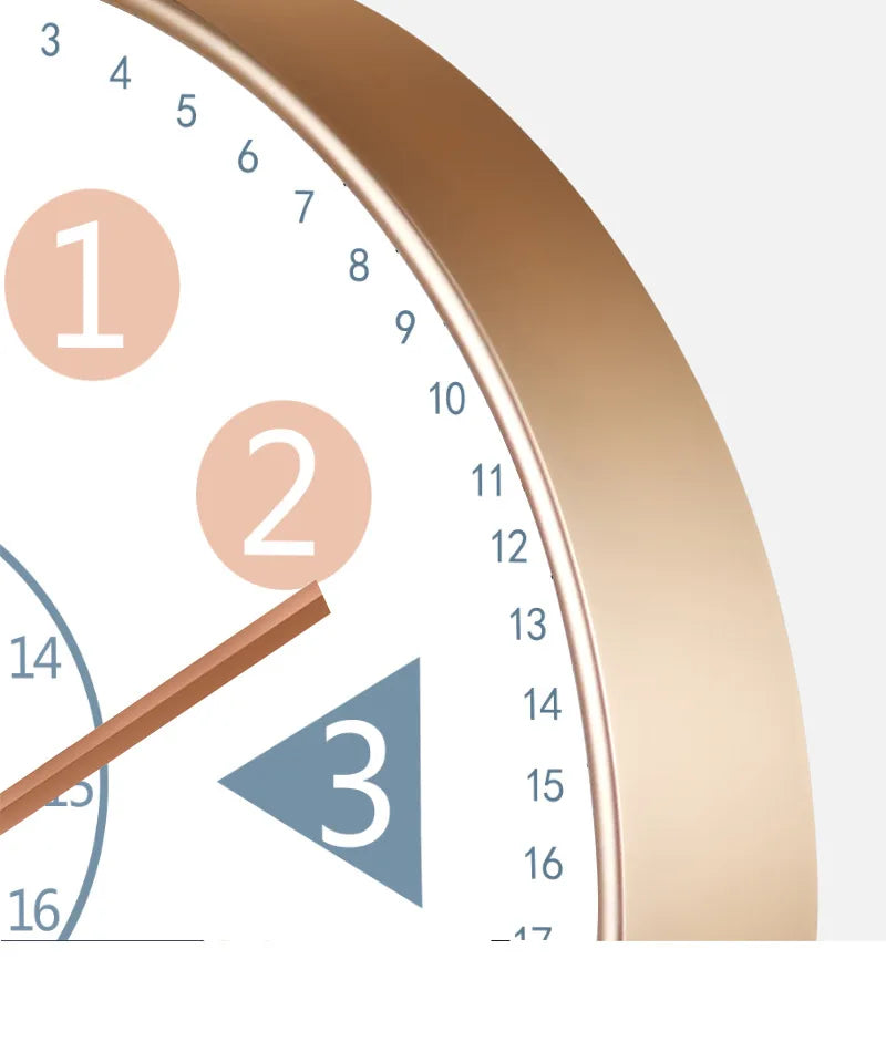 Wall Clock Modern Design Wall Decor Nordic Cartoon Kid Room Decorations for Girls Home Living Room Decoration Art Silent Clock 2