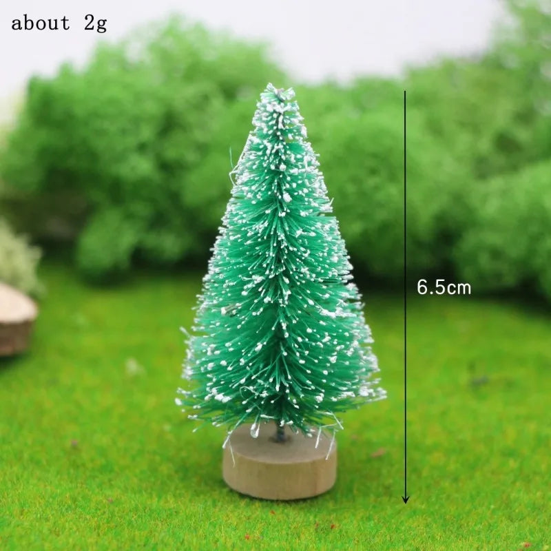12Pcs Miniatur Weihnachtsbaum Resin Dekor - Größe Klein Stück 12