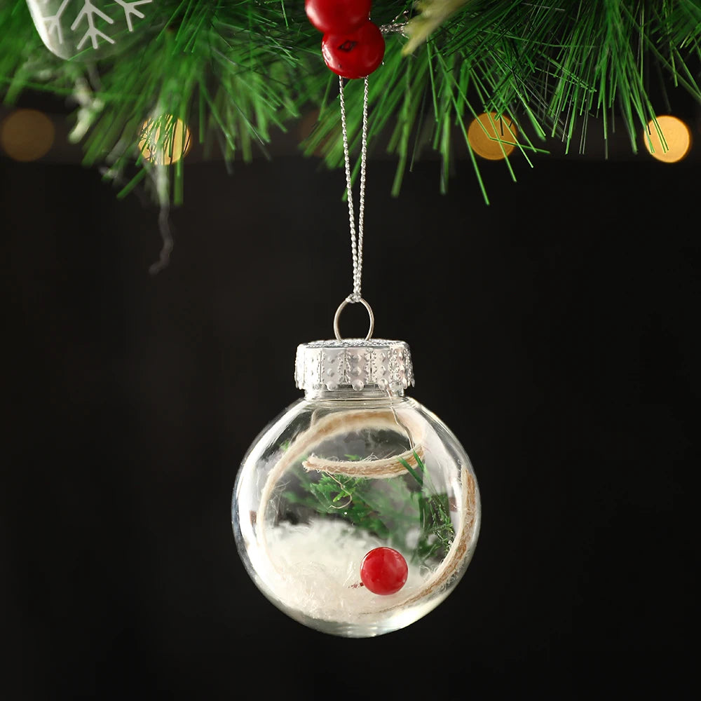 Partigos Hängende Schneekugel Kristall - Kapazität 5 Stk; Größe Ø4 cm