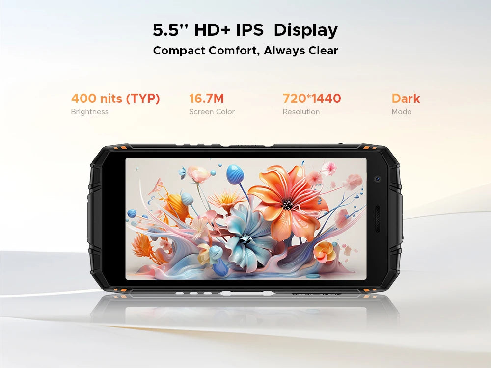 DOOGEE Fire 3 Max Robustes Telefon - 32 GB Und 256 GB, 18W, 5,5 Zoll