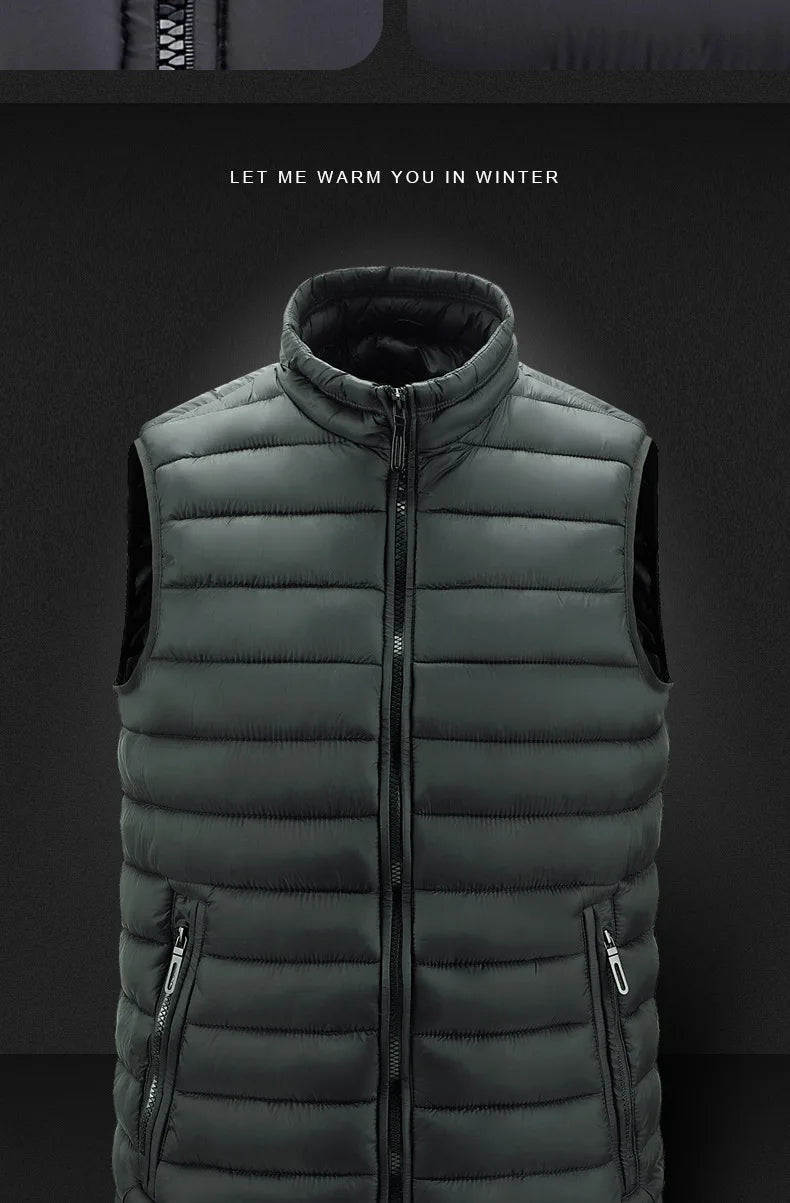 Neue Männer Weste Ultraleicht - 90% Daune, wasserdicht, Gr.L