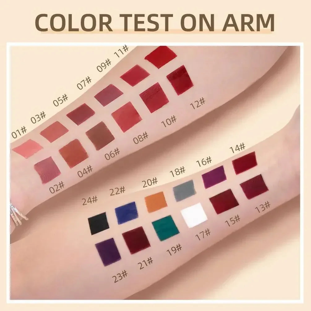 Matte Liquid Lipstick Waterproof Long Lasting Velvet Mate Nude Red Lip Gloss Lint Tube Makeup Cosmetic Lipsticks Lipgloss