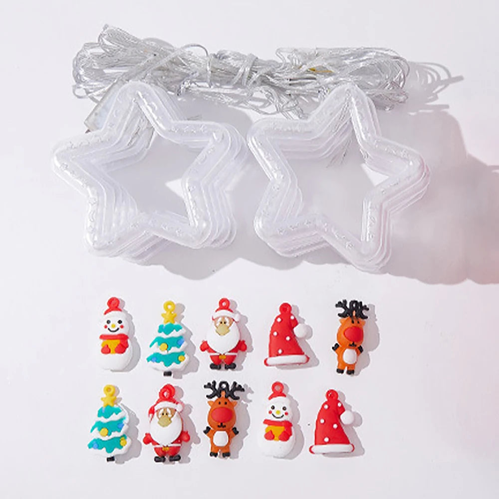 Choice Weihnachts-LED-Vorhang - 3 m Länge, 20 LEDs, Warmweiß