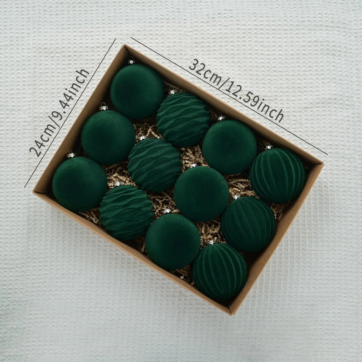 Choice Christbaumkugeln Flocked - Ø6 Cm Glas Set 12 Stück