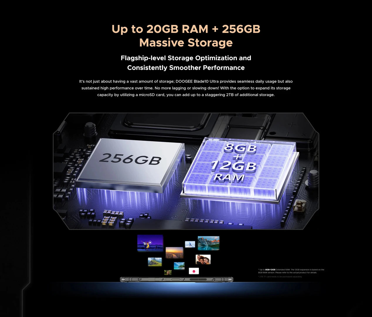 DOOGEE Blade10 Ultra Outdoor-Smartphone - 256 GB, 5150 mAh, 6,56 Zoll