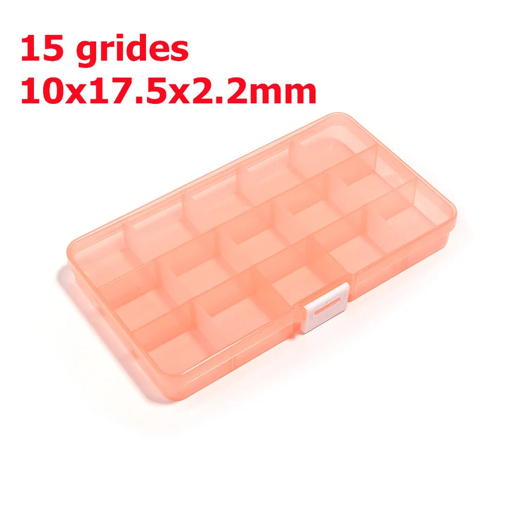 Plastik Schmuck Boxen Plastik Werkzeug Box Verstellbar Handwerk Organizer Lagerung Perlen Armband Schmuck Boxen Verpackung Großhandel