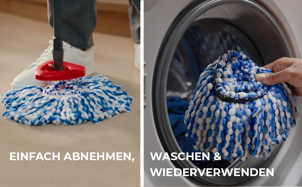 Innovatives Wischmopp-Reinigungsset Doppeltank - Kapazität 8L 40x25cm