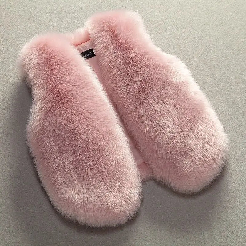 OLEKID Weste Faux-Fur - Größe 4-6Y, Baumwolle, Regular