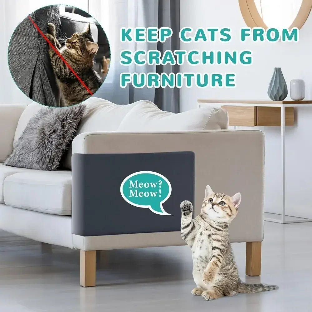Cat Scratching Mat Self-Adhesive Trimmable Carpet Cat Scratching Post Carpet for Anti-scratching Sofa Furniture Protection