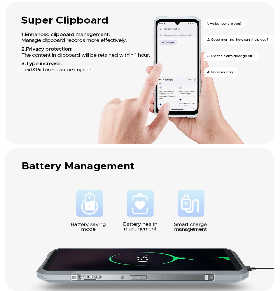 DOOGEE Blade GT Ultra LED-Lichteffekt - 5500 mAh, 33 W, 6.72 Zoll