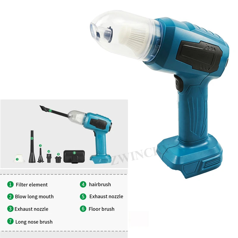 Handheld Staubsauger Für Makita 18V Batterie Tragbar Staubsauger Gebläse Kraftvoll Staub Buster Drahtlos Staubsauger Für Auto Heim Reinigung
