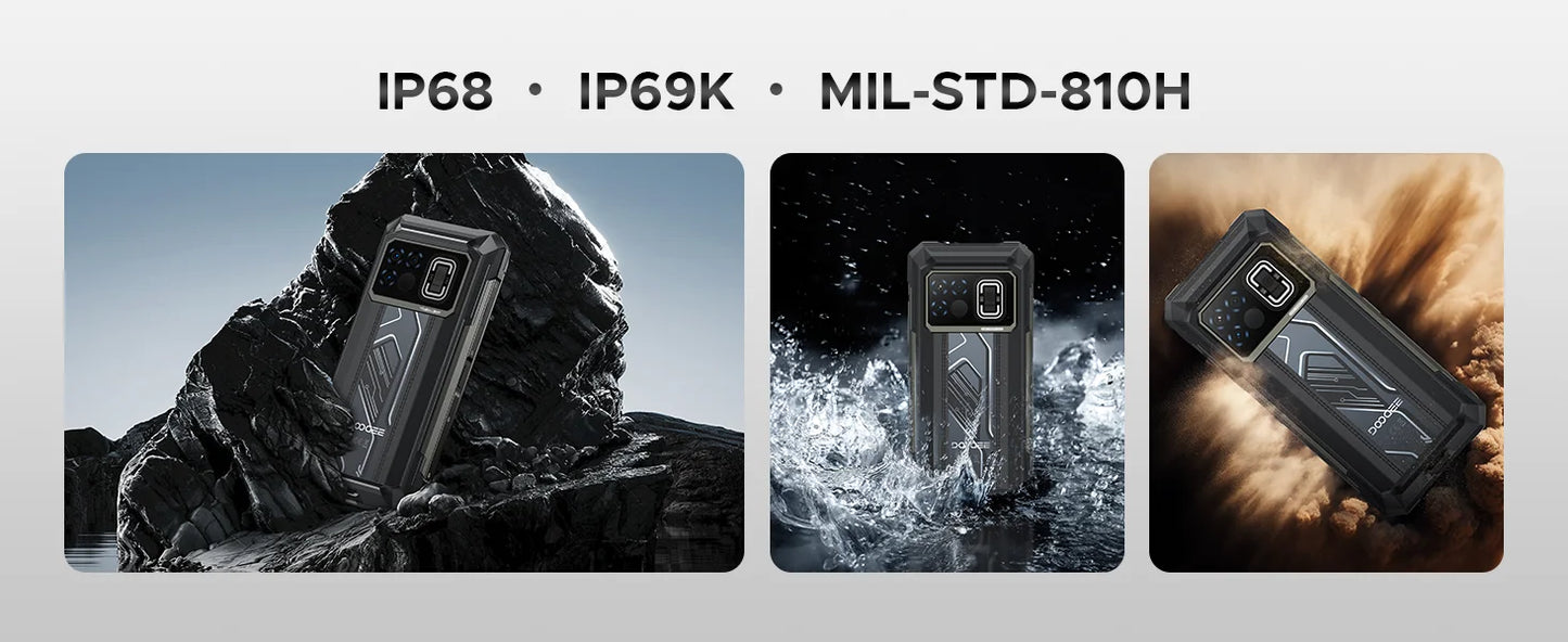 DOOGEE Fire 6 Max Robustes 5G - 20800 mAh, 33W, 6.72 Zoll