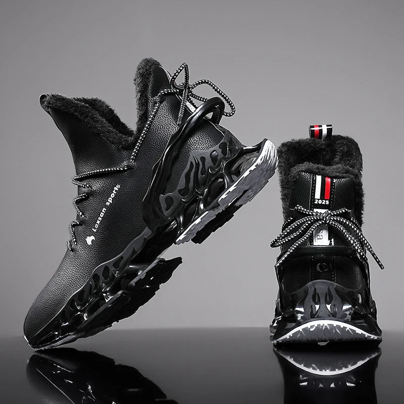 Ghete de iarnă Lexsan Allround cu șireturi, impermeabile - mărime până la gleznă, talpă antiderapantă