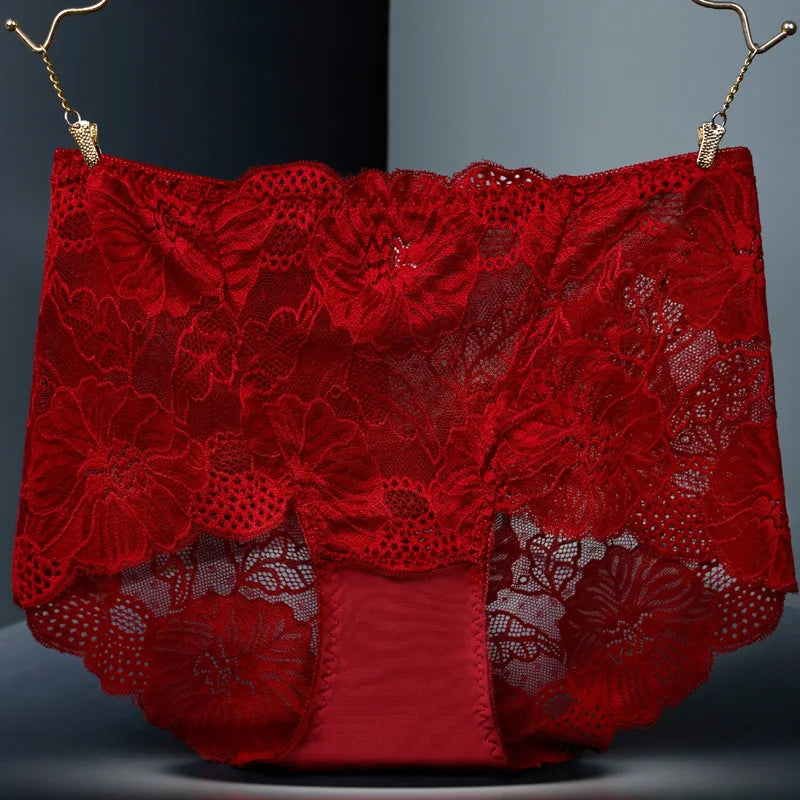 Plus Size Beliebte Unterwäsche Frauen Höschen Slips für Weiblich Hipster Unterhose Elegant Lingerie Spitze Baumwolle Tanga Brazilian Große Größe Beliebter Verkauf